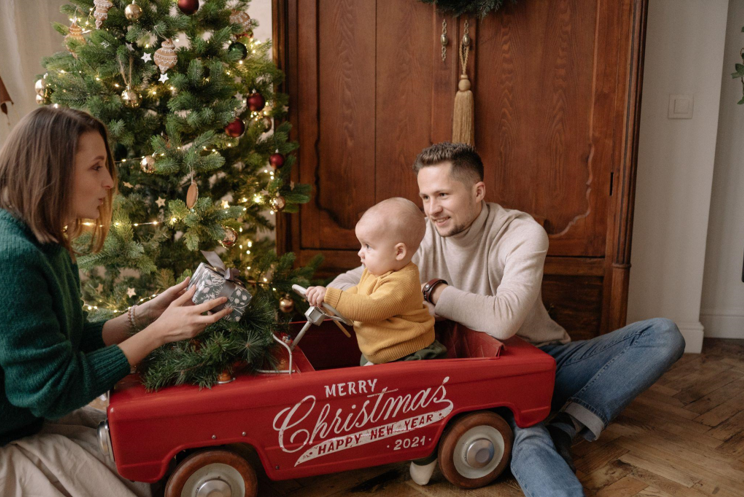 Embrace the Charm of a Skinny Christmas Tree with Garland